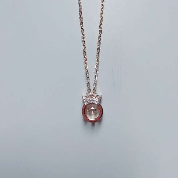 3/$30 NEW - Eternal Love Necklace Set Romantic Rhombus Zircon Pendant NWOT - Picture 3 of 4